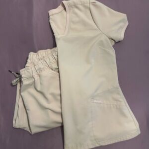 Jaanuu Beige Short Sleeve Women's Top